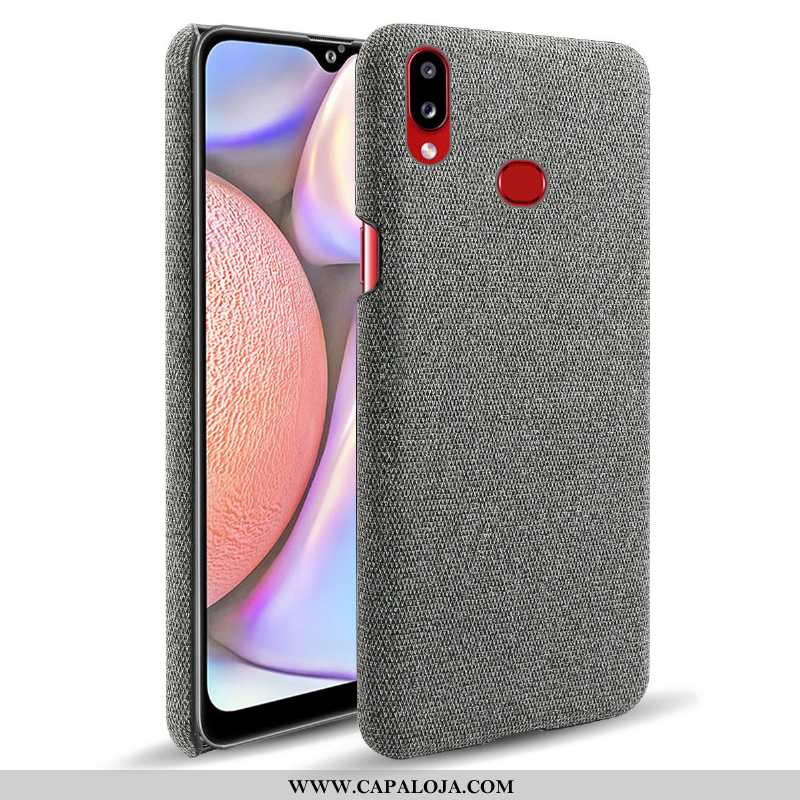 Capa Samsung Galaxy A10s Protetoras Cases Cinza Tecido, Capas Samsung Galaxy A10s Comprar