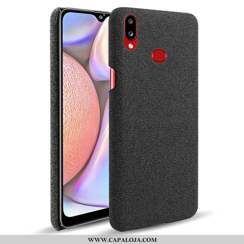 Capa Samsung Galaxy A10s Protetoras Cases Cinza Tecido, Capas Samsung Galaxy A10s Comprar