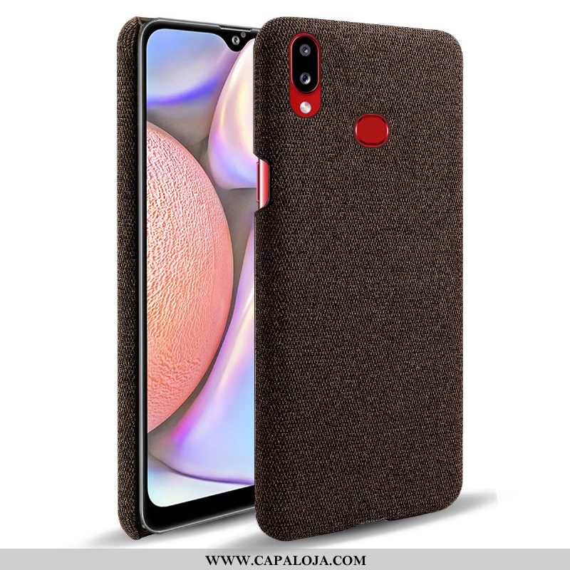 Capa Samsung Galaxy A10s Protetoras Cases Cinza Tecido, Capas Samsung Galaxy A10s Comprar