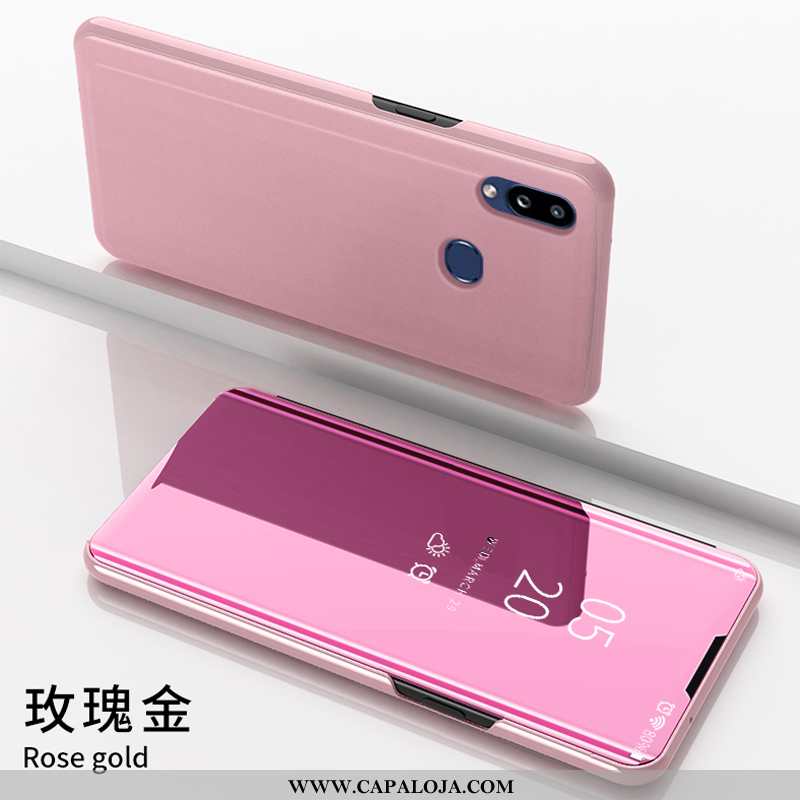 Capa Samsung Galaxy A10s Protetoras Rosa Cover Capas, Samsung Galaxy A10s Couro Venda