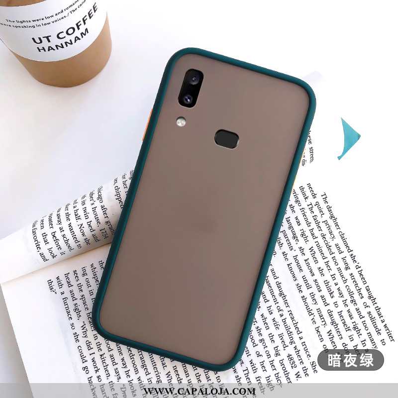 Capa Samsung Galaxy A10s Tendencia Nova Cor De Contraste Fosco Preto, Capas Samsung Galaxy A10s Soft