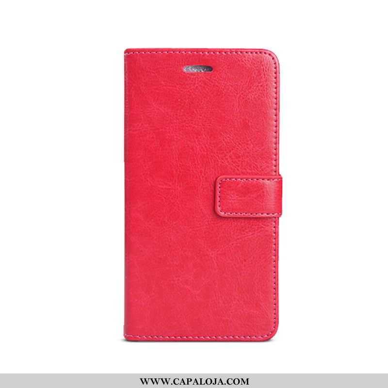 Capa Samsung Galaxy A20e Couro Antiqueda Cases Carteira Vermelho, Capas Samsung Galaxy A20e Protetor