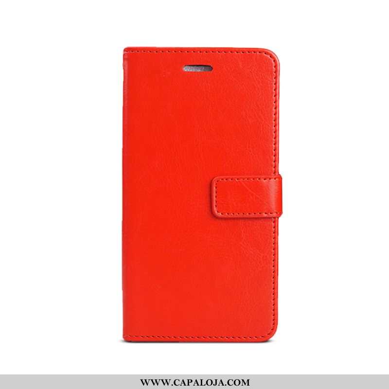 Capa Samsung Galaxy A20e Couro Antiqueda Cases Carteira Vermelho, Capas Samsung Galaxy A20e Protetor