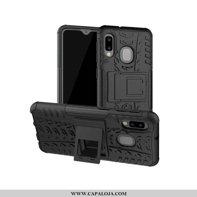 Capa Samsung Galaxy A20e Criativas Preto Suporte Protetoras, Capas Samsung Galaxy A20e Soft Baratos