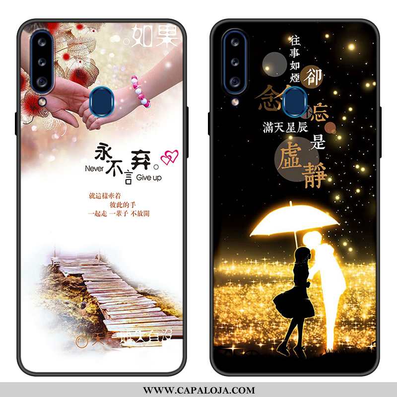 Capa Samsung Galaxy A20s Bonitos Protetoras Cases Completa Preto, Capas Samsung Galaxy A20s Tendenci