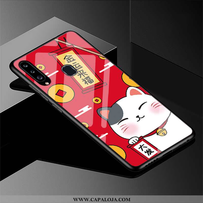 Capa Samsung Galaxy A20s Protetoras Cases Feminino Resistente Vermelho, Capas Samsung Galaxy A20s Vi