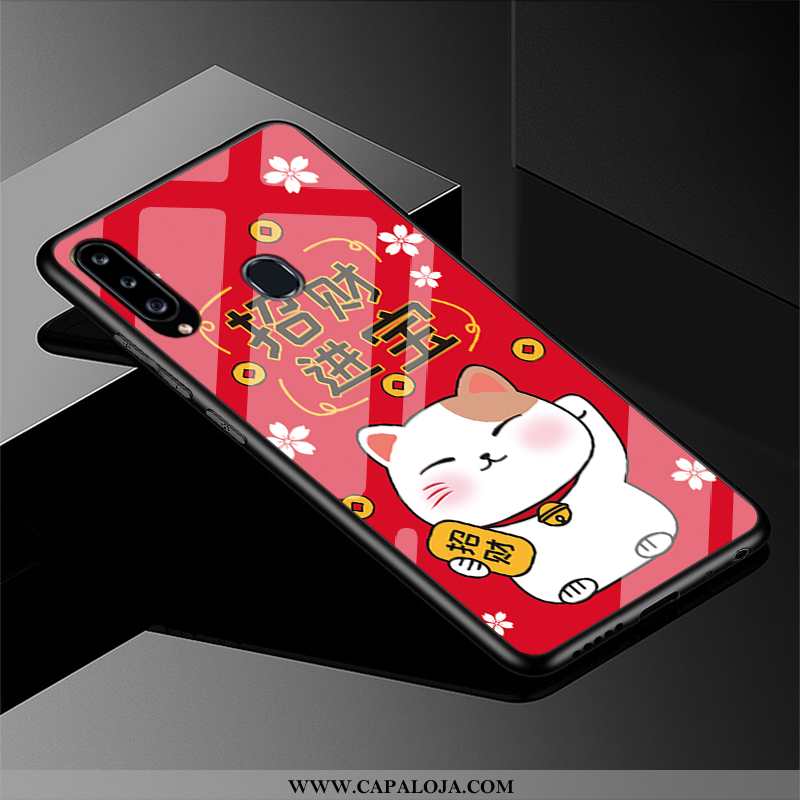 Capa Samsung Galaxy A20s Protetoras Cases Feminino Resistente Vermelho, Capas Samsung Galaxy A20s Vi