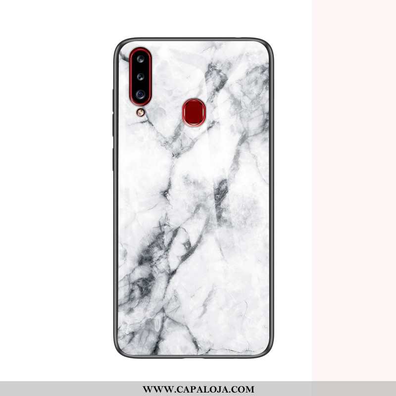 Capa Samsung Galaxy A20s Protetoras Resistente Marmore Cases Branco, Capas Samsung Galaxy A20s Vidro