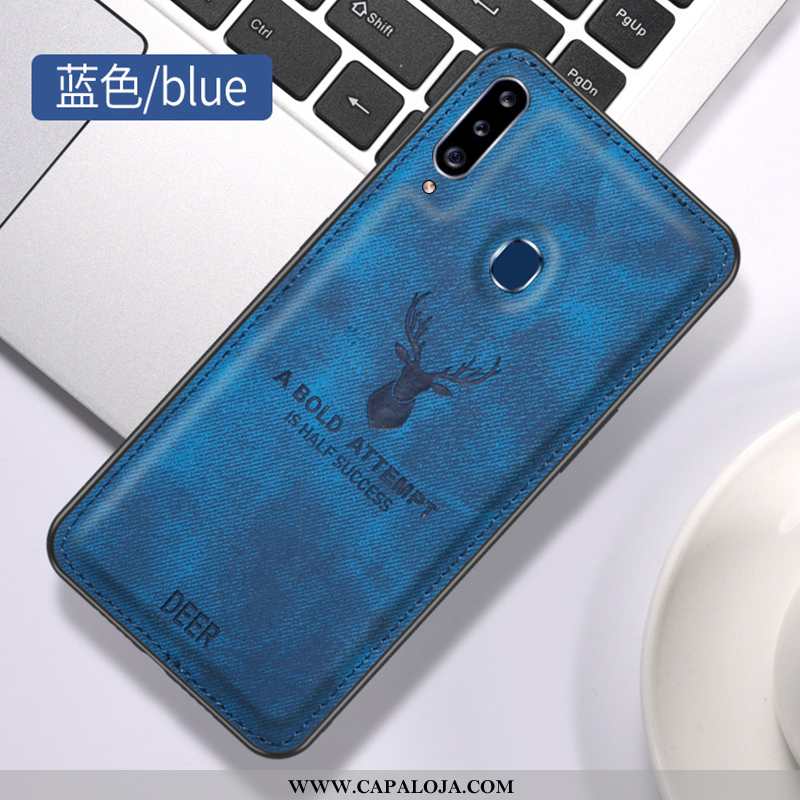 Capa Samsung Galaxy A20s Slim Capas Masculino Cases Azul Escuro, Samsung Galaxy A20s Tendencia Barat