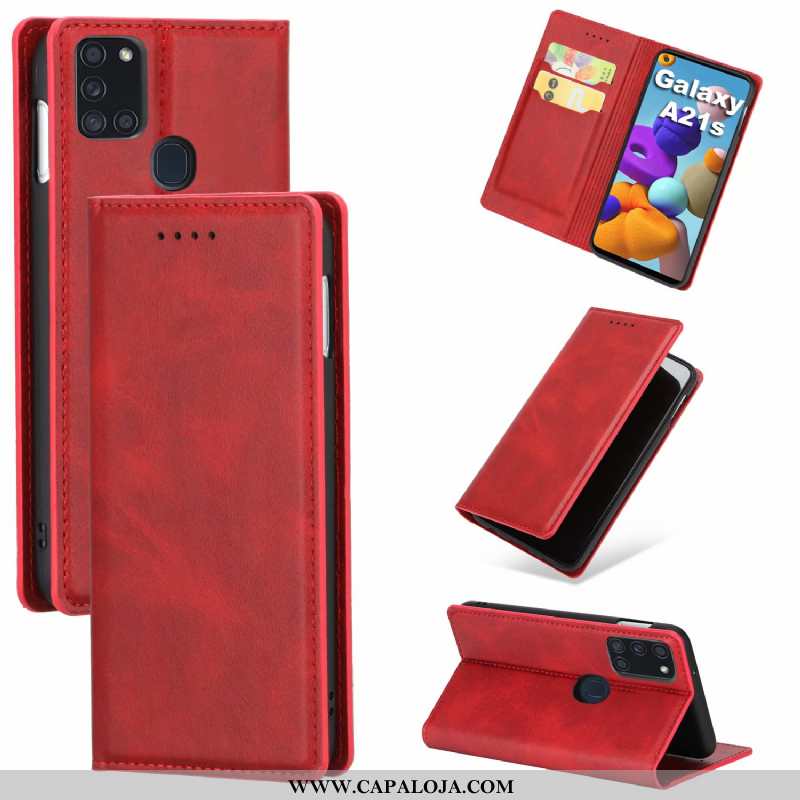 Capa Samsung Galaxy A21s Couro Antiqueda Cases Sem Castanho, Capas Samsung Galaxy A21s Marrom Online