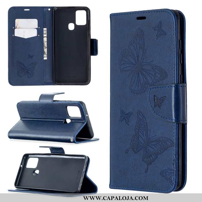 Capa Samsung Galaxy A21s Couro Florido Gravata Cases Roxo, Capas Samsung Galaxy A21s Telemóvel Onlin