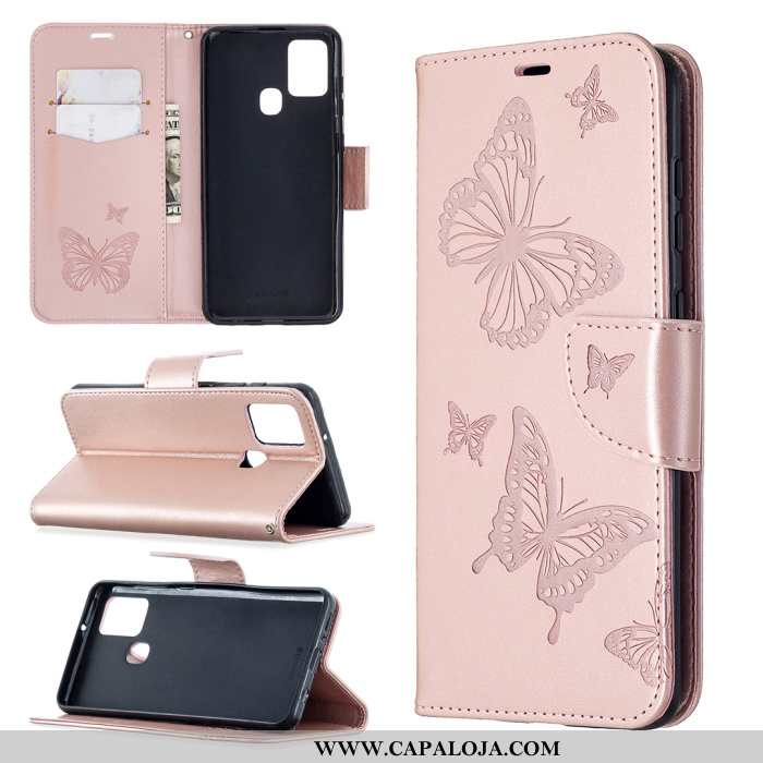 Capa Samsung Galaxy A21s Couro Florido Gravata Cases Roxo, Capas Samsung Galaxy A21s Telemóvel Onlin