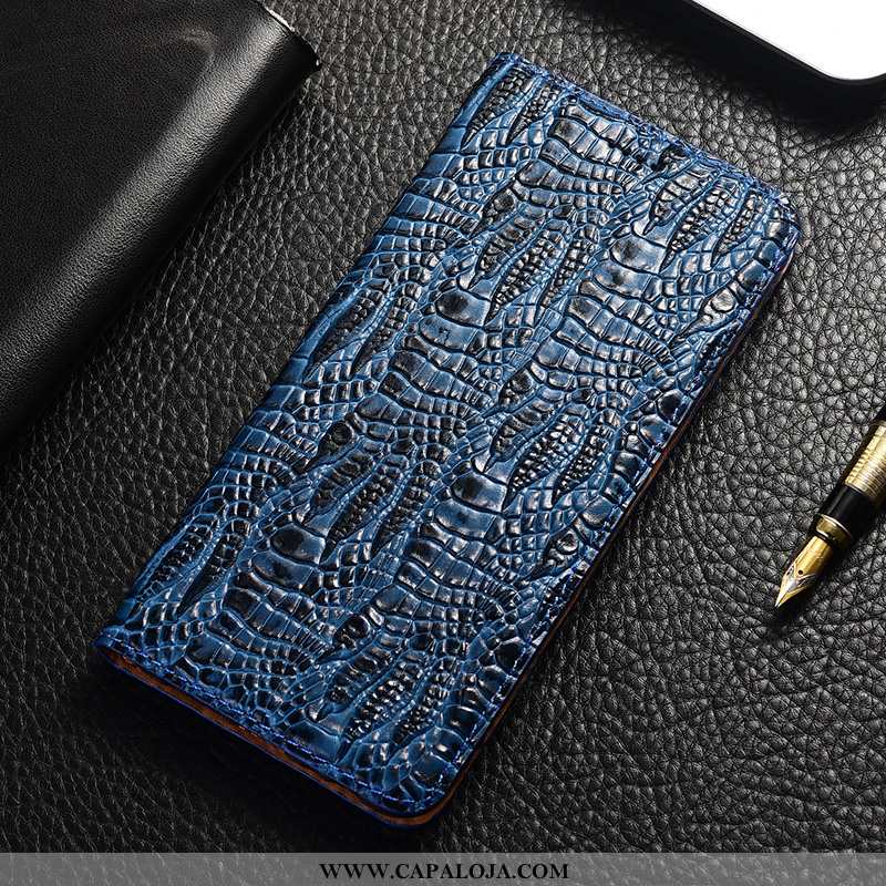 Capa Samsung Galaxy A21s Couro Legitimo Telemóvel Cases Cover Azul, Capas Samsung Galaxy A21s Protet