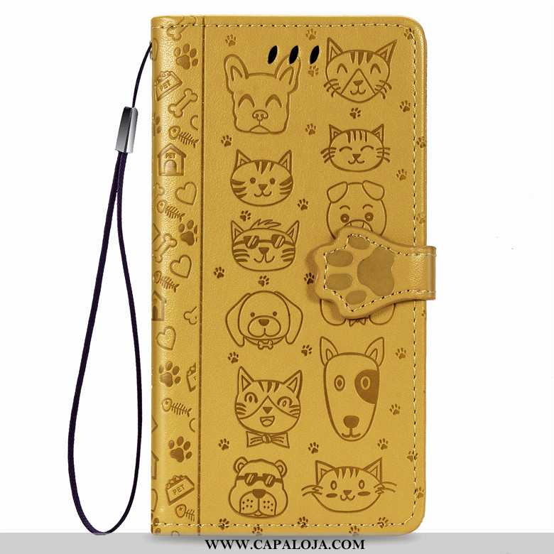 Capa Samsung Galaxy A21s Desenho Animado Capas Cover Gato Dourado, Samsung Galaxy A21s Couro Comprar