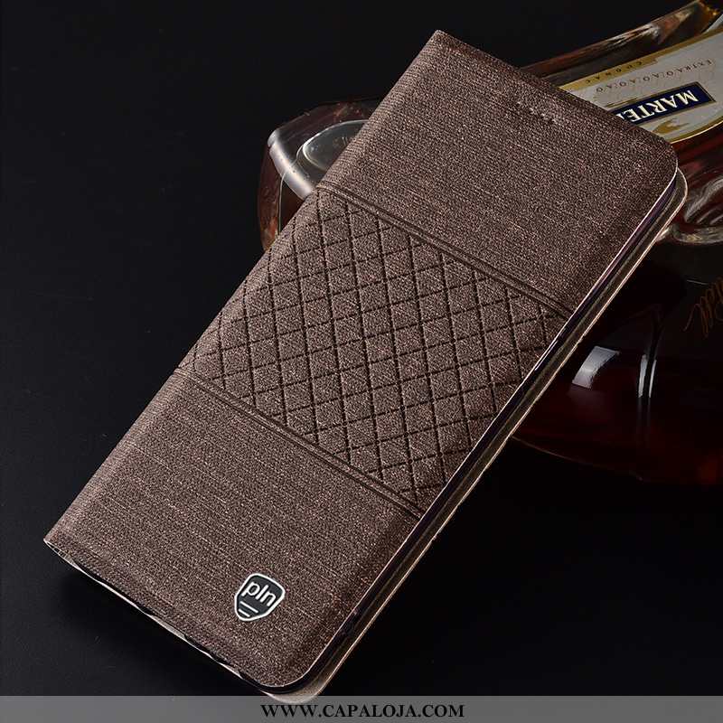 Capa Samsung Galaxy A21s Protetoras Antiqueda Cover Telemóvel Cinza, Capas Samsung Galaxy A21s Linho