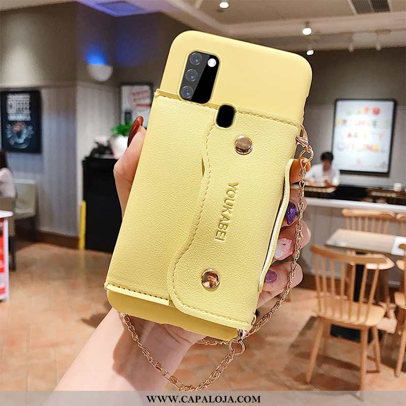 Capa Samsung Galaxy A21s Silicone Completa Cases Capas Amarelo, Samsung Galaxy A21s Carteira Venda