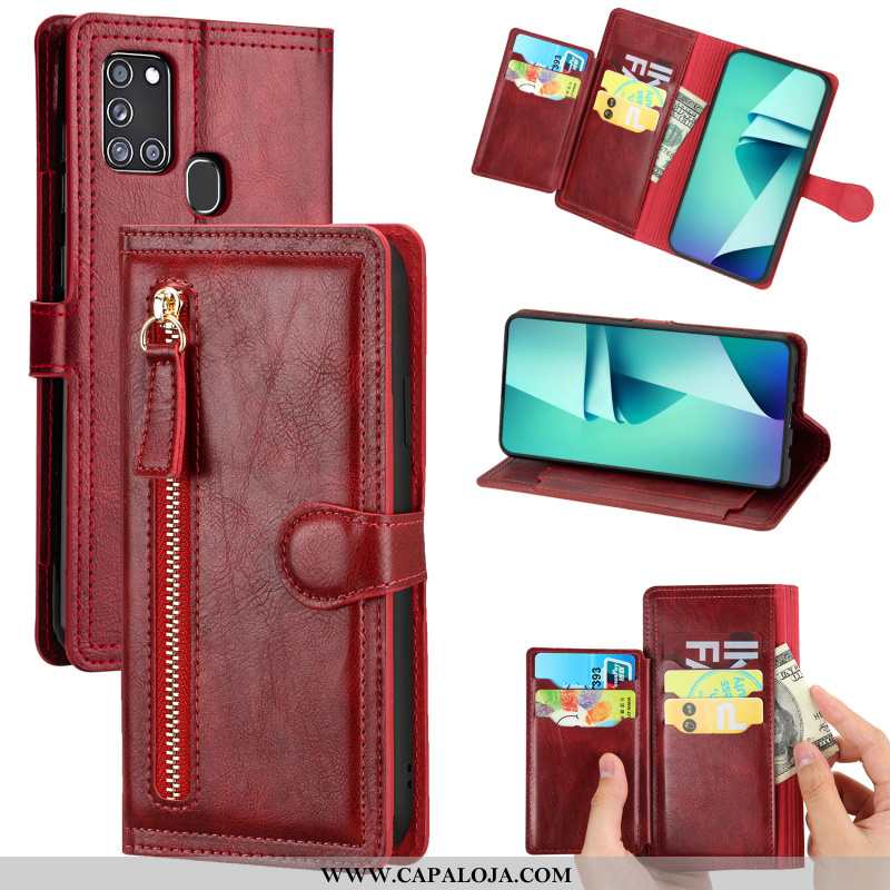 Capa Samsung Galaxy A21s Tendencia Antiqueda Negócio Cor De Vinho Bordô, Capas Samsung Galaxy A21s C