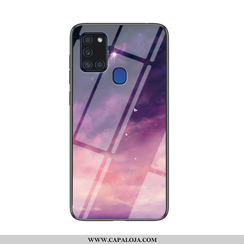 Capa Samsung Galaxy A21s Tendencia Protetoras Completa Estrelado Azul Escuro, Capas Samsung Galaxy A