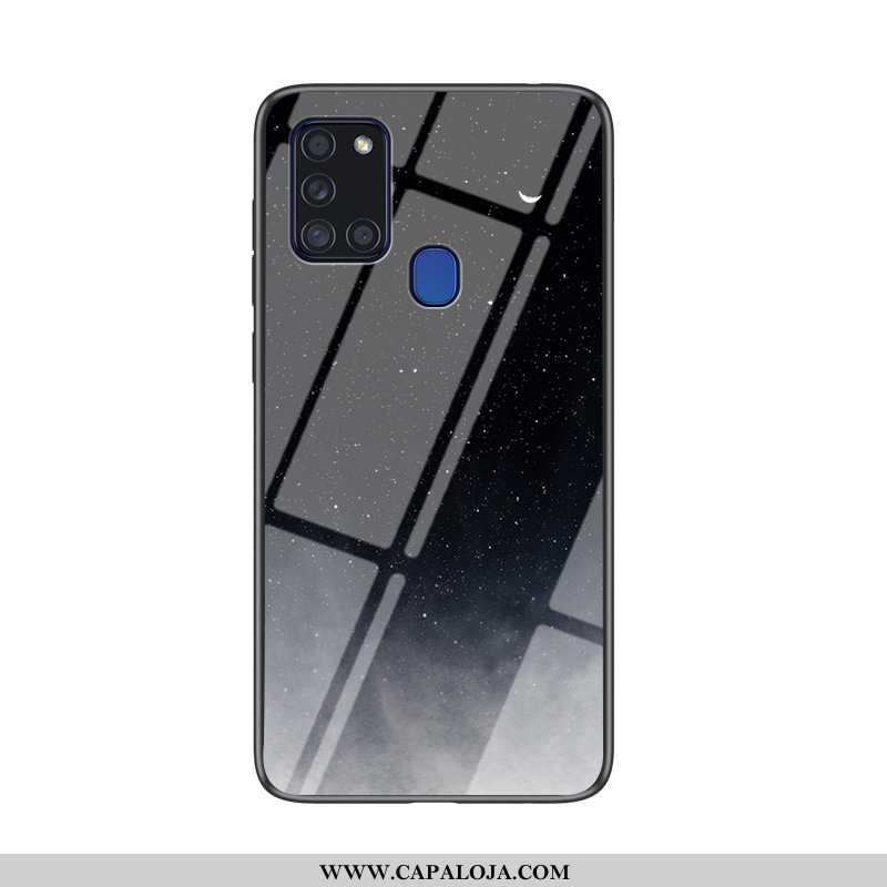 Capa Samsung Galaxy A21s Tendencia Protetoras Completa Estrelado Azul Escuro, Capas Samsung Galaxy A