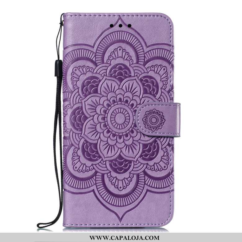 Capa Samsung Galaxy A30s Couro Capas Telemóvel Antiqueda Roxo, Samsung Galaxy A30s Soft Baratas