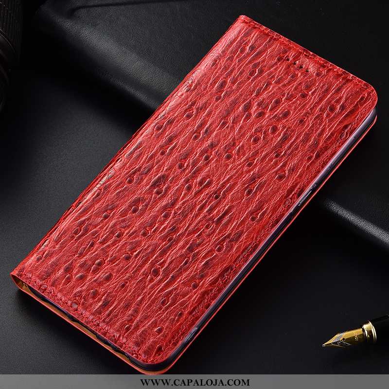 Capa Samsung Galaxy A30s Couro Genuíno Completa Masculino Cases Vermelho, Capas Samsung Galaxy A30s 