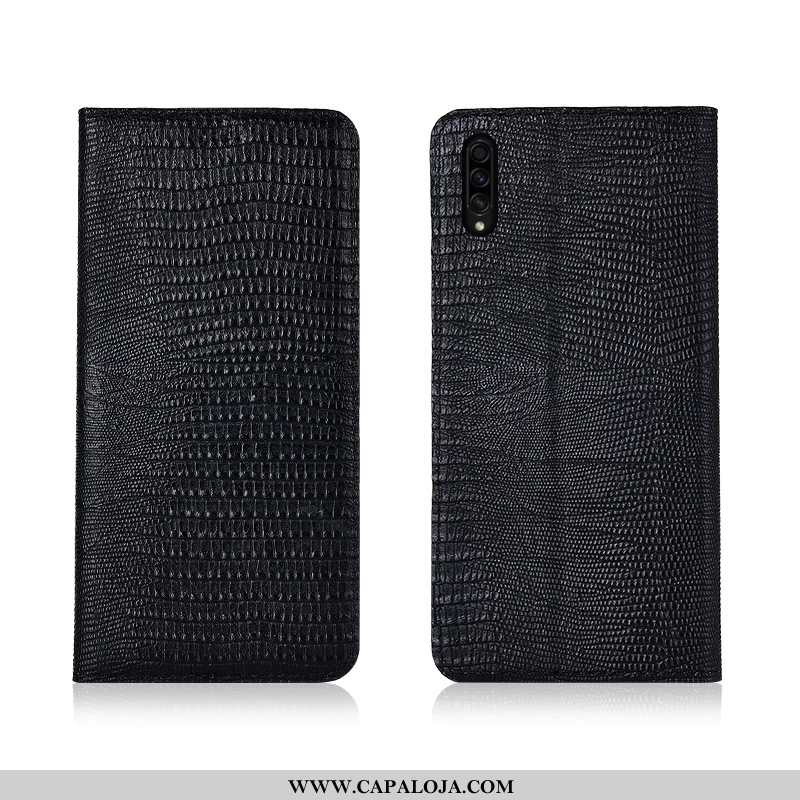 Capa Samsung Galaxy A30s Couro Soft Masculino Fosco Genuíno Preto, Capas Samsung Galaxy A30s Tendenc