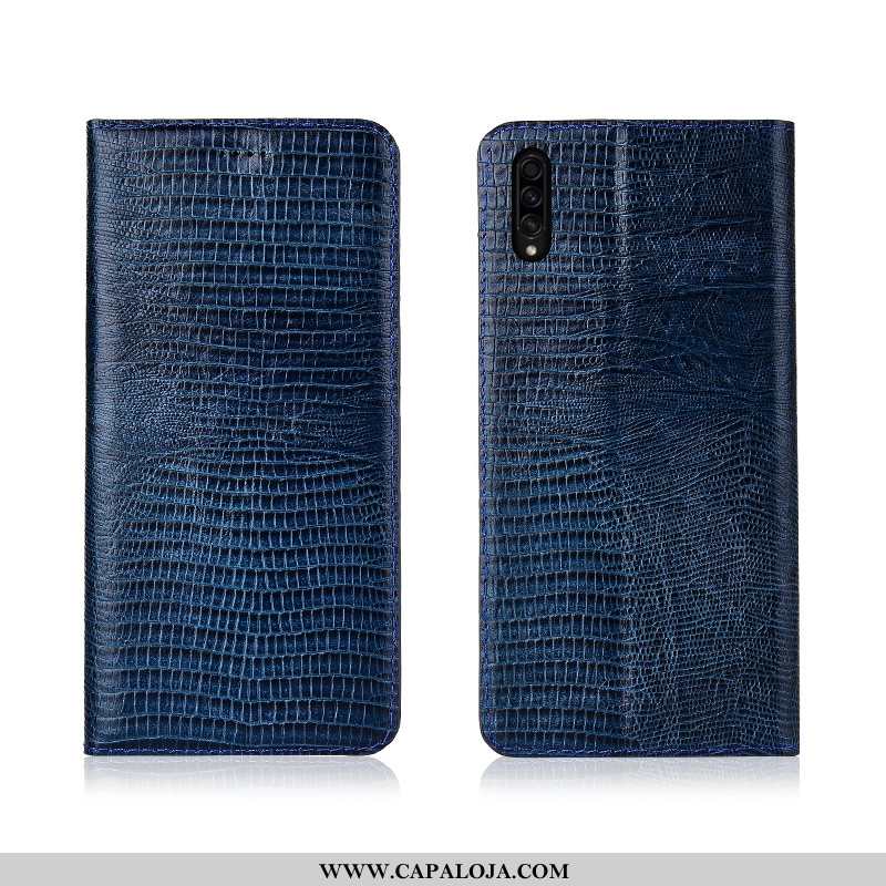 Capa Samsung Galaxy A30s Couro Soft Masculino Fosco Genuíno Preto, Capas Samsung Galaxy A30s Tendenc