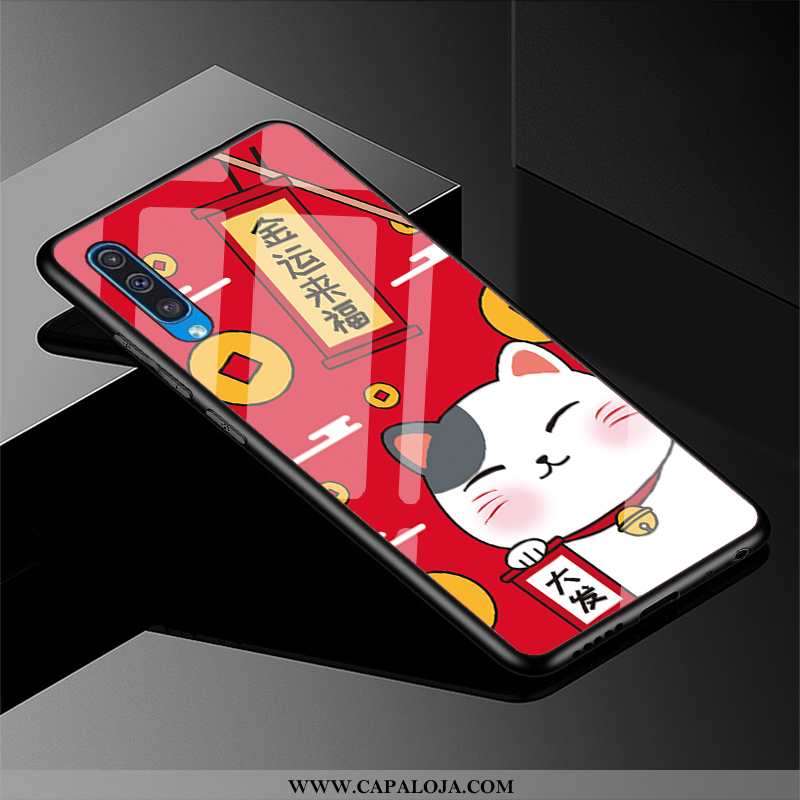 Capa Samsung Galaxy A30s Protetoras Telemóvel Capas Gato Vermelho, Samsung Galaxy A30s Vidro Baratas