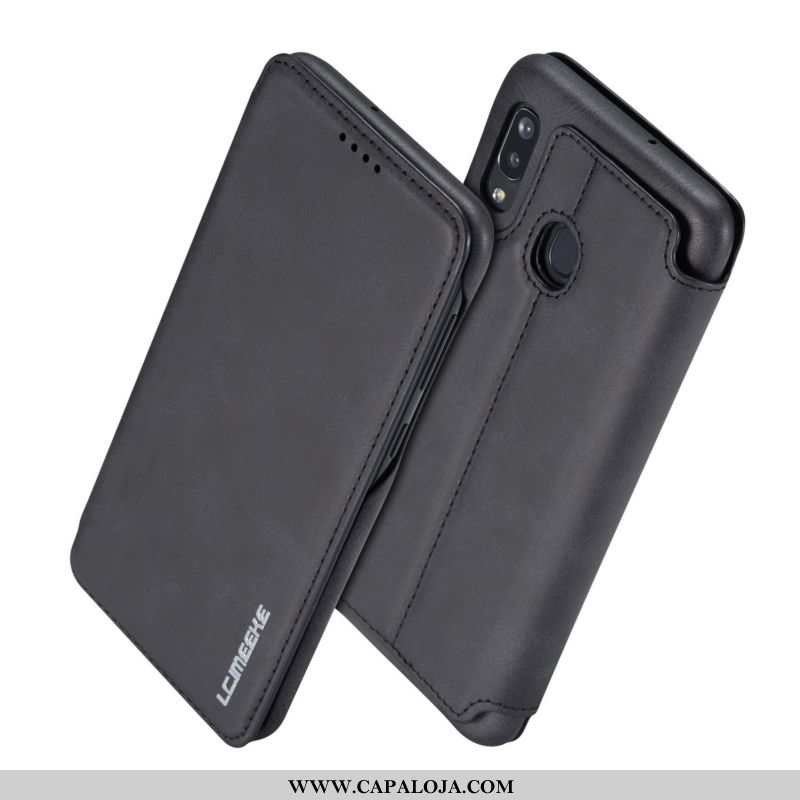 Capa Samsung Galaxy A40 Couro Cases Masculino Telemóvel Vermelho, Capas Samsung Galaxy A40 Tendencia