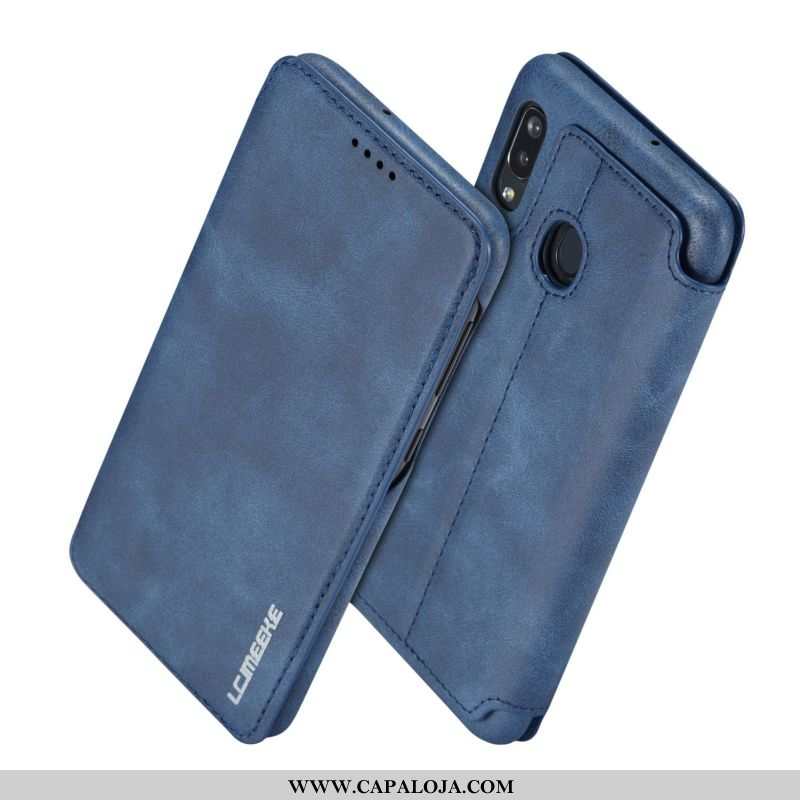 Capa Samsung Galaxy A40 Couro Cases Masculino Telemóvel Vermelho, Capas Samsung Galaxy A40 Tendencia