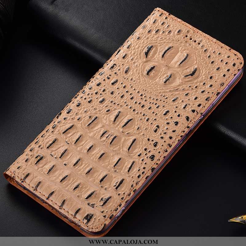 Capa Samsung Galaxy A40 Couro Legitimo Crocs Cases Antiqueda Azul, Capas Samsung Galaxy A40 Protetor