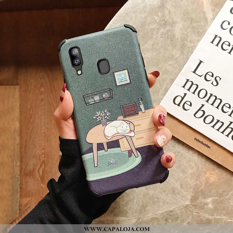 Capa Samsung Galaxy A40 Personalizado Masculino Resistente Antiqueda Verde, Capas Samsung Galaxy A40