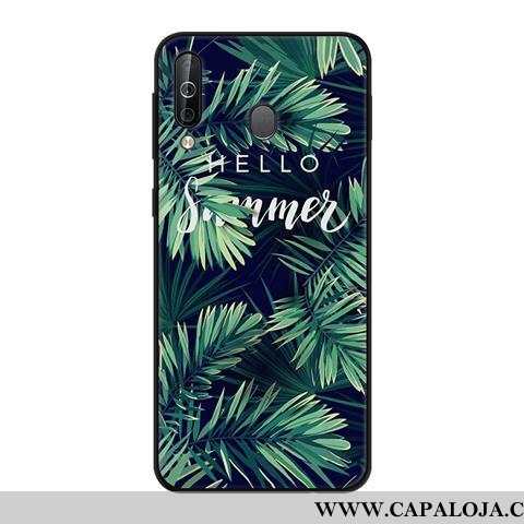 Capa Samsung Galaxy A40s Criativas Preto Telemóvel Fosco Verde, Capas Samsung Galaxy A40s Soft Barat