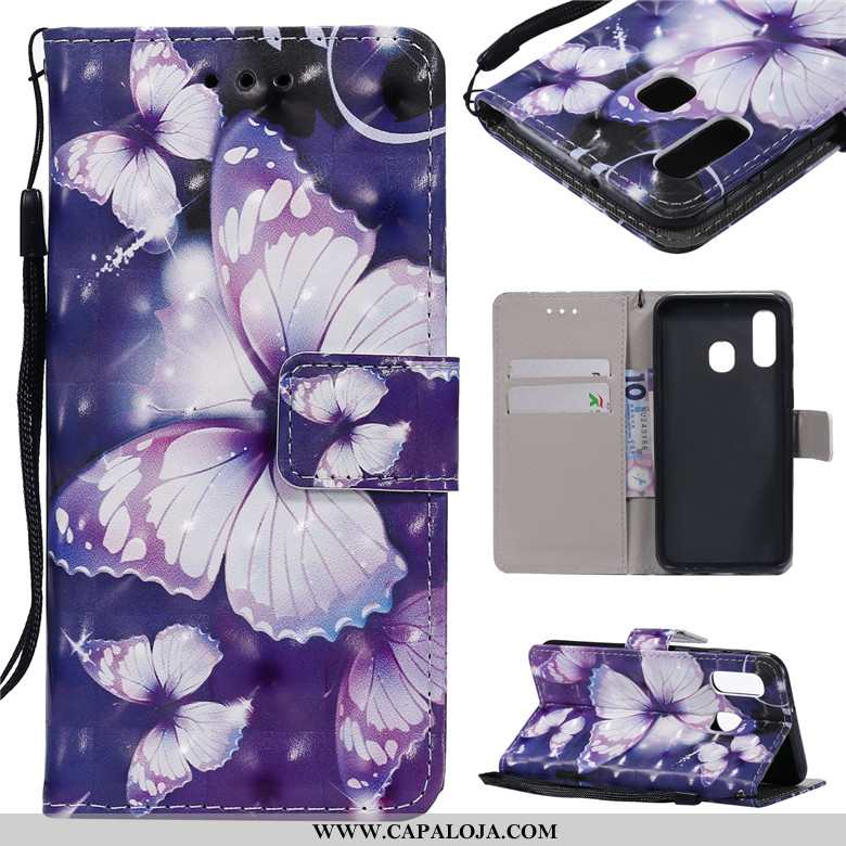 Capa Samsung Galaxy A40s Desenho Animado Protetoras Cases Antiqueda Roxo, Capas Samsung Galaxy A40s 