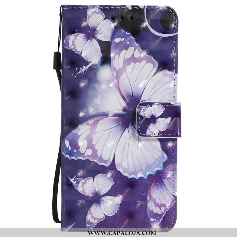 Capa Samsung Galaxy A40s Desenho Animado Protetoras Cases Antiqueda Roxo, Capas Samsung Galaxy A40s 