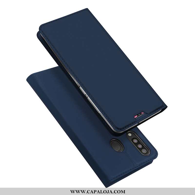 Capa Samsung Galaxy A40s Super Cases Telemóvel Couro Dourado, Capas Samsung Galaxy A40s Protetoras B