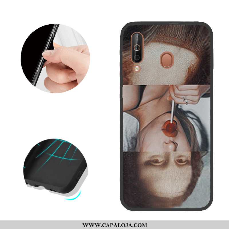 Capa Samsung Galaxy A40s Telemóvel Cases Capas Preto, Samsung Galaxy A40s Pedra Venda