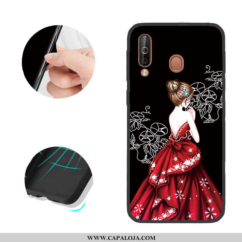 Capa Samsung Galaxy A40s Telemóvel Cases Capas Preto, Samsung Galaxy A40s Pedra Venda