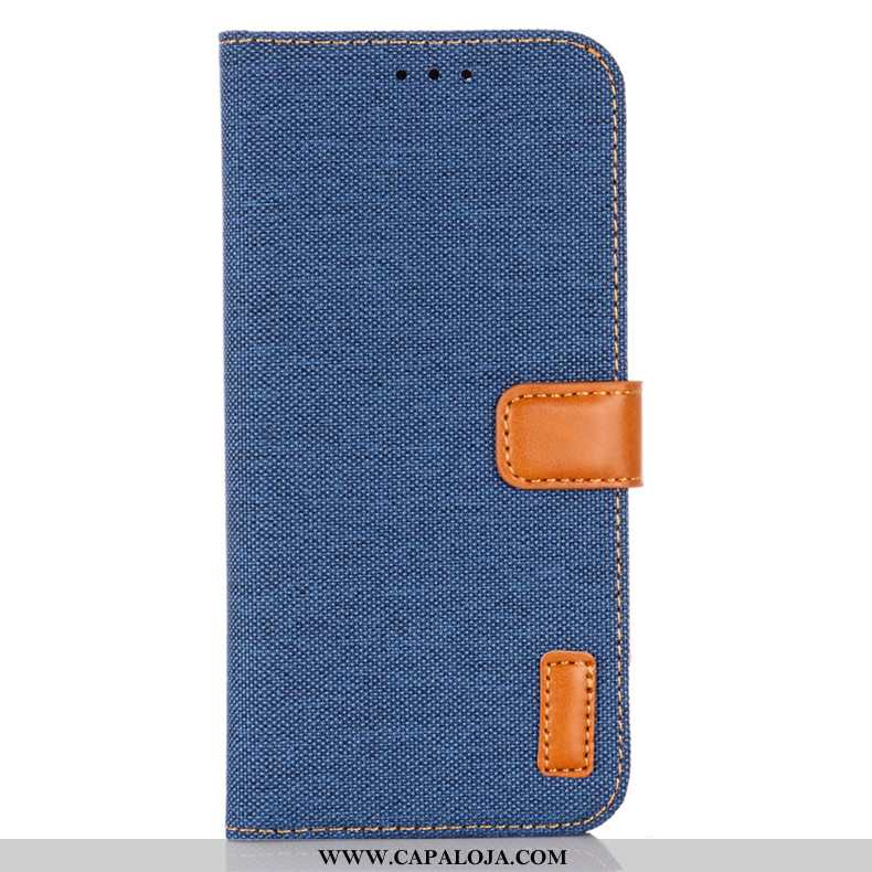 Capa Samsung Galaxy A41 Couro Capas Cover Antiqueda Azul, Samsung Galaxy A41 Protetoras Promoção