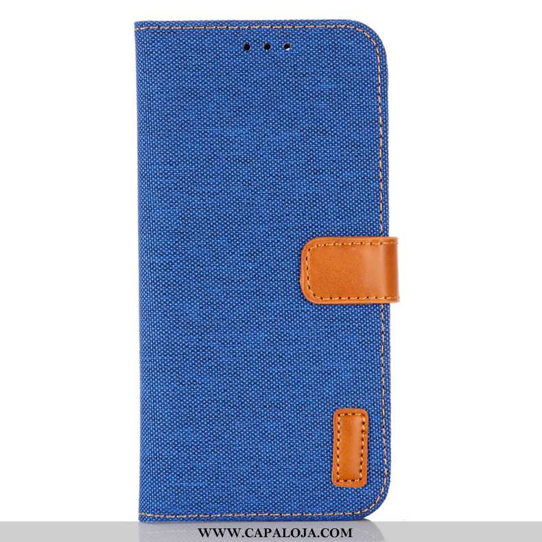 Capa Samsung Galaxy A41 Couro Capas Cover Antiqueda Azul, Samsung Galaxy A41 Protetoras Promoção