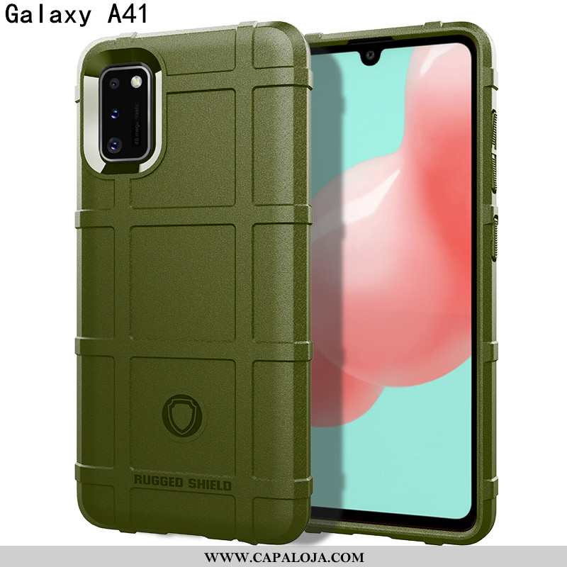 Capa Samsung Galaxy A41 Fosco Luxo Verde Criativas, Capas Samsung Galaxy A41 Personalizada Baratos