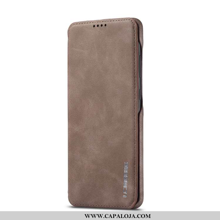 Capa Samsung Galaxy A41 Protetoras Capas Telemóvel Couro Castanho, Samsung Galaxy A41 Couro Genuíno 