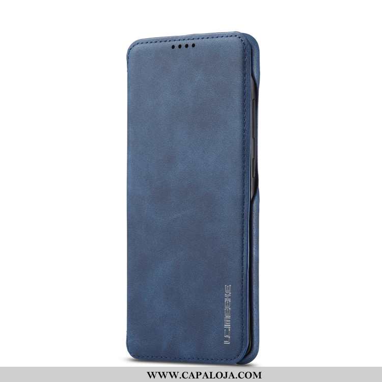 Capa Samsung Galaxy A41 Protetoras Capas Telemóvel Couro Castanho, Samsung Galaxy A41 Couro Genuíno 