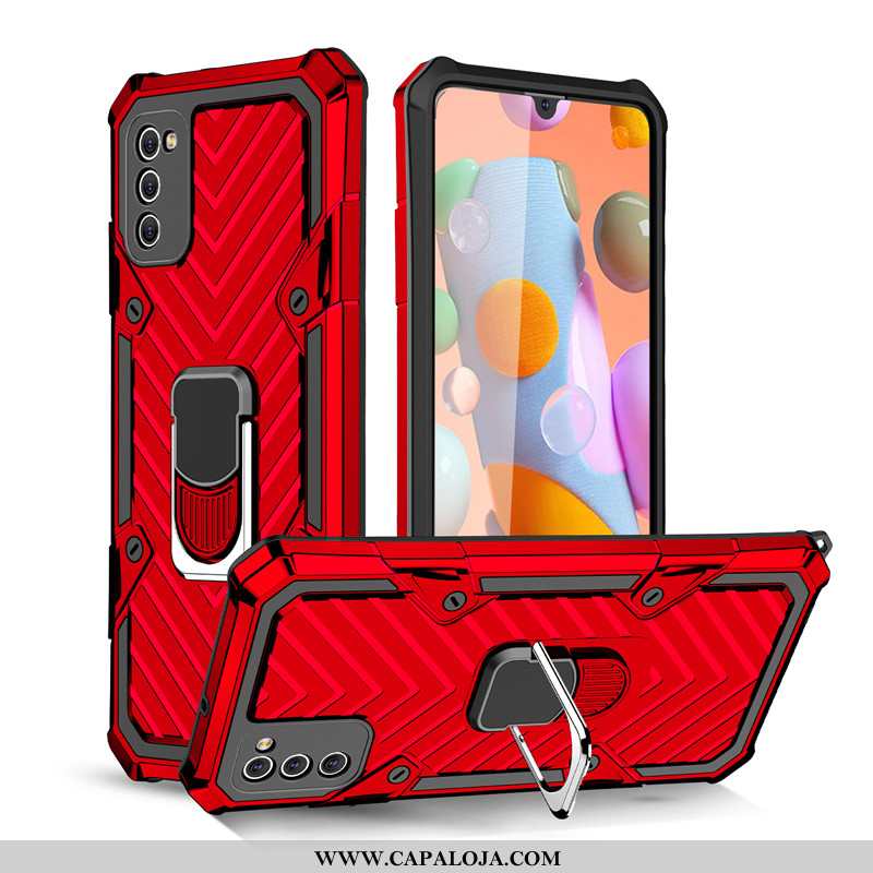 Capa Samsung Galaxy A41 Protetoras Cases Telemóvel Completa Preto, Capas Samsung Galaxy A41 Suporte 