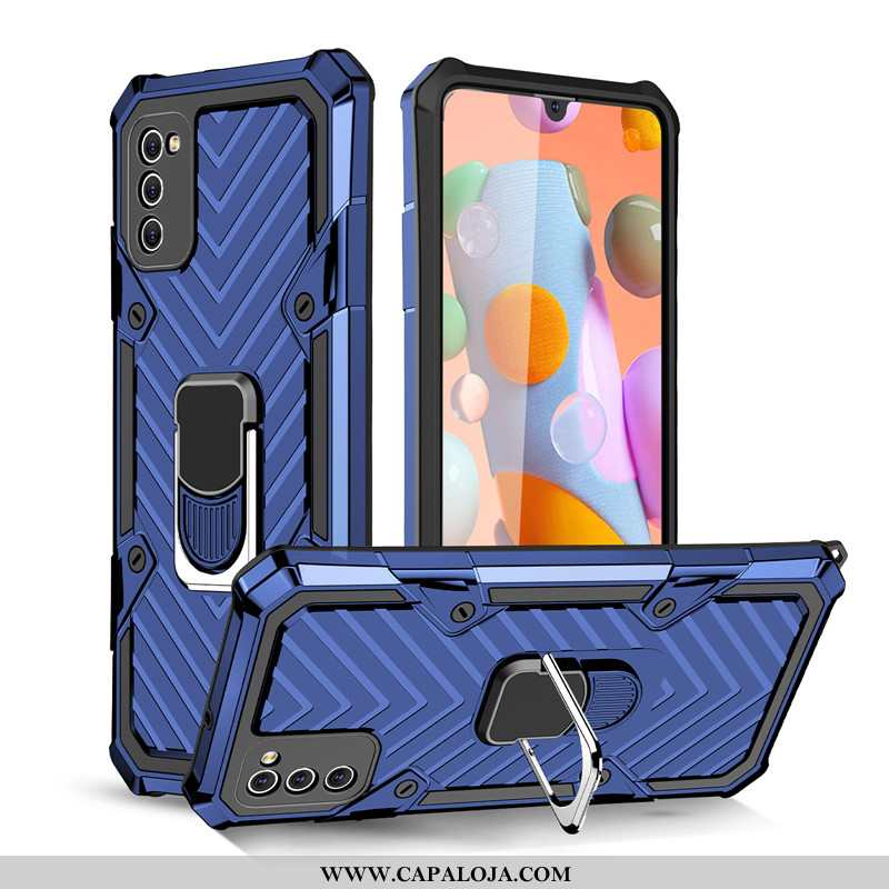 Capa Samsung Galaxy A41 Protetoras Cases Telemóvel Completa Preto, Capas Samsung Galaxy A41 Suporte 