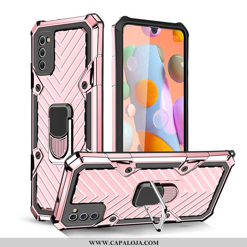 Capa Samsung Galaxy A41 Protetoras Cases Telemóvel Completa Preto, Capas Samsung Galaxy A41 Suporte 