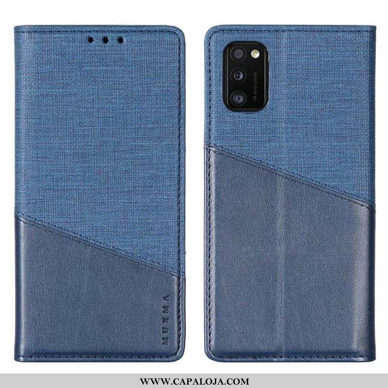 Capa Samsung Galaxy A41 Protetoras Completa Cases Azul Escuro, Capas Samsung Galaxy A41 Antiqueda Ba