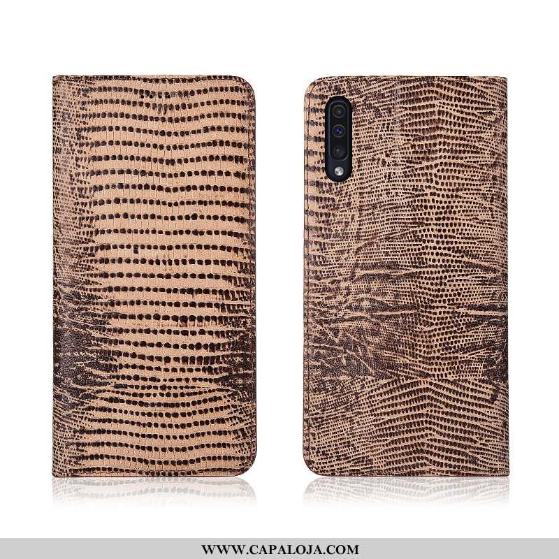 Capa Samsung Galaxy A50 Silicone Capas Couro Genuíno Caqui, Samsung Galaxy A50 Fosco Online