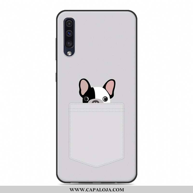 Capa Samsung Galaxy A50 Soft Antiqueda Bonitos Masculino Cinza, Capas Samsung Galaxy A50 Protetoras 