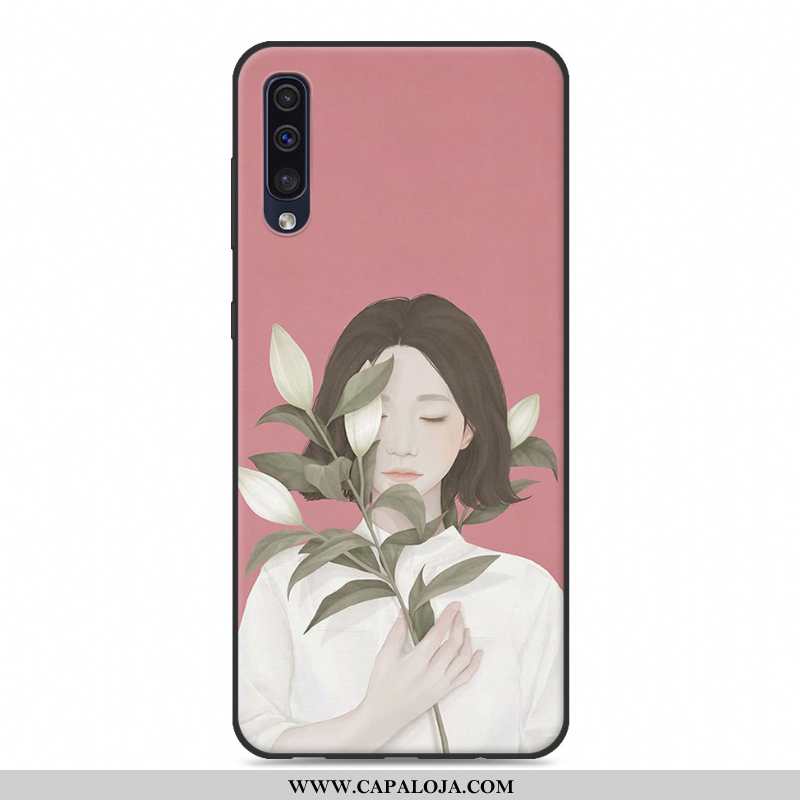 Capa Samsung Galaxy A50 Soft Pequena Silicone Criativas Branco, Capas Samsung Galaxy A50 Protetoras 